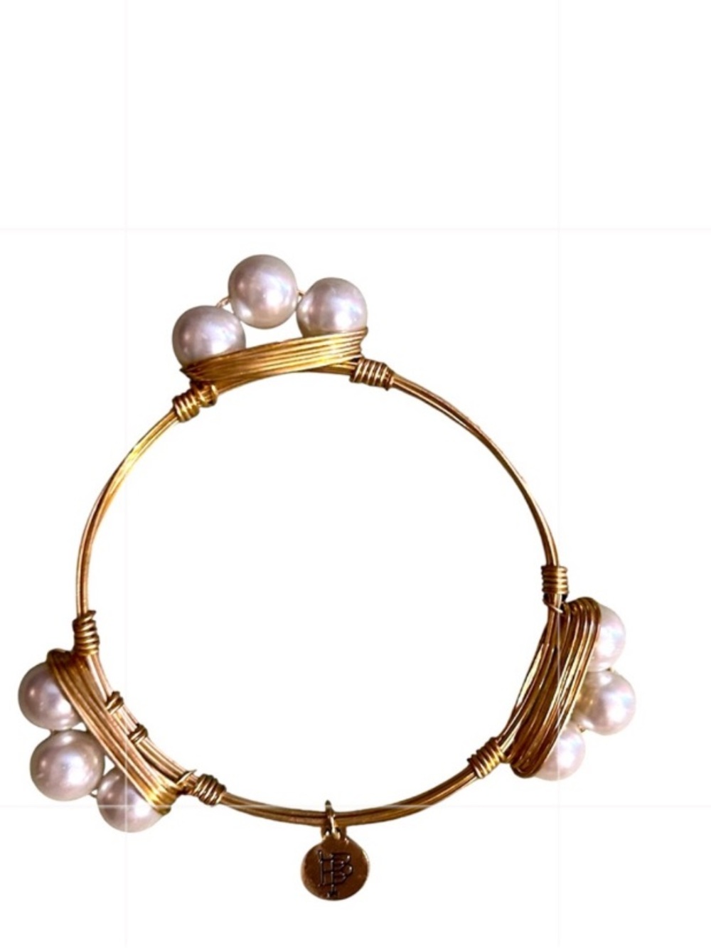 Bourbon & Bowties Gold & Pearl Bracelet